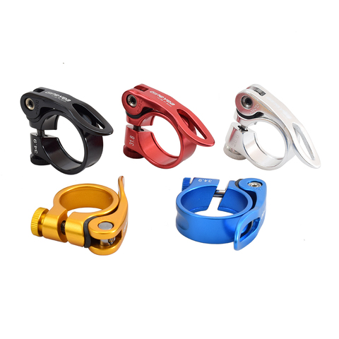 KC88 Road Bike Seat Post Clamp 28.6/30.2/31.8/34.9mm Mountain Bicycle Quick Release Seatpost Clamps Cycling Bike Pipe Clamp ► Photo 1/6