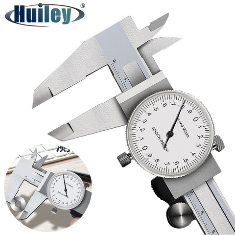 Dial Calipers High Precision Metal Vernier Calipers Shockproof Height Depth Inner Outer Diameter Tester 0-200 mm Measuring Tools ► Photo 1/6