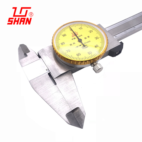 Dial calipers 0.01mm High precision stainless steel vernier with table caliper 0-150 0-200 0-300 mm caliper dial vernier caliper ► Photo 1/5