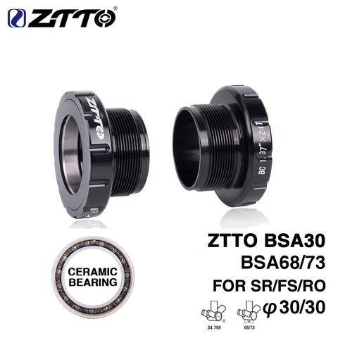 ZTTO MTB Road bike BSA30 BSA ISO 68MM 73MM External Ceramic Bearing Bottom Bracket Tool for BB Raceface  SLK BB386 30mm Crankset ► Photo 1/6