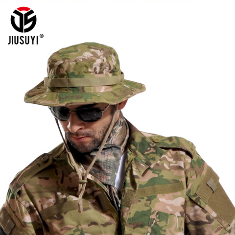 Multicam Tactical Airsoft Sniper Camouflage Bucket Boonie Hats Nepalese Cap SWAT Army Panama Military Accessories Summer Men ► Photo 1/6