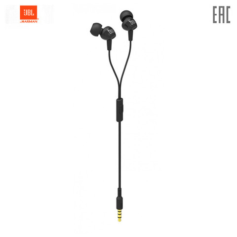 Earphones  JBL JBLC100SIU Portable Audio headset Earphone with microphone C100si C100i ► Photo 1/5