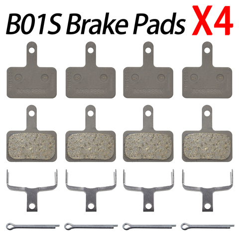 4 Pair B01S Brake pads Resin  Disc Brake Pads for MTB MT200/M315 / M355 / M395 / M446 / M575  / M486 / M485 / M445 ► Photo 1/6