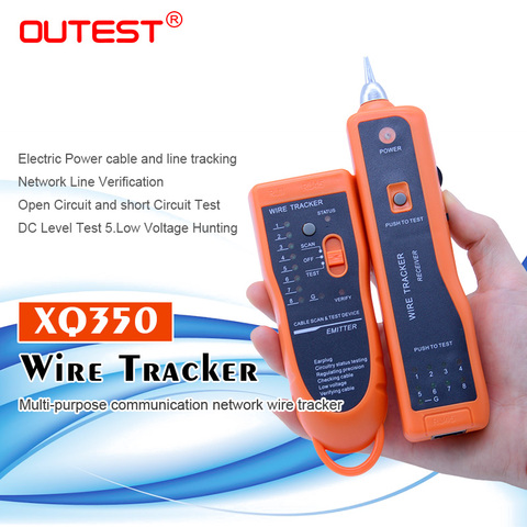 Free shipping wire tracker RJ45 RJ11 finder network lan cable telephone electrical wire tracker tracer toner xq-350 ► Photo 1/6