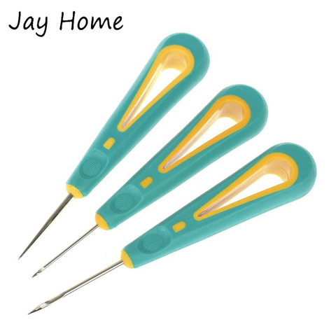 1Pc Rubber Handle Sewing Awl Stitcher Shoes Bags Repairs Tools  Sewing Crochet Hook Needle for Canvas Leather DIY Sewing Tools ► Photo 1/6