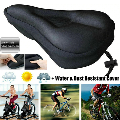 Bicycle Seat Breathable Bicycle Saddle Seat Soft Thickened Mountain Bike Bicycle Seat Cushion Cycling Gel Pad Cushion Cover ► Photo 1/6