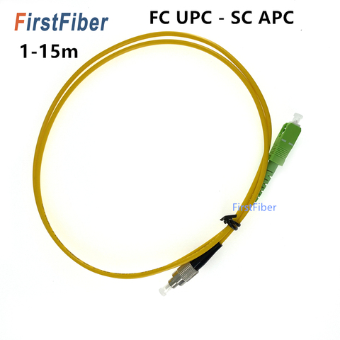 FC / UPC - SC / APC Fiber jumper FC patch cord SC patch cable simplex 3mm G657A  Single Mode  1m 2m 3m 5m 10m 15m ► Photo 1/3