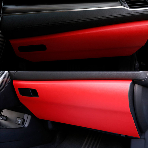 Car Co-pilot Anti-Kick Pad Storage Box Anti-kick Protection Decorate Pad Mat For Honda Civic 10th 2022 2017 2016 2022 ► Photo 1/3