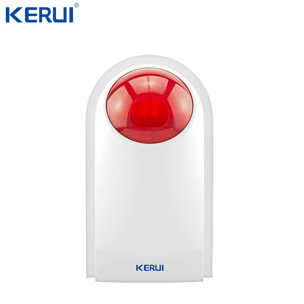 KERUI Wireless Indoor Sound&Flash Siren 110dB Home Security System 433MHz