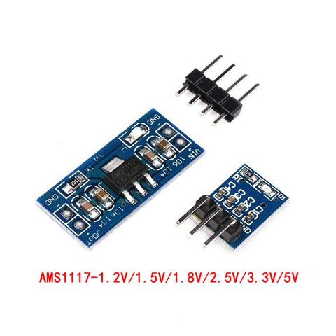 5pcs/lot AMS1117 1.2V 1.5V 1.8V 2.5V 3.3V 5V power supply module AMS1117-5.0V power module AMS1117-3.3V ► Photo 1/5