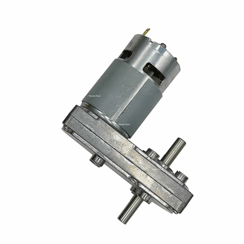Powerful FC-755/775 Dual shaft reducer Gear motor DC 3V-30V gearbox Torque Motor Rated 6V12V24V 2.3RPM-750RPM ► Photo 1/5