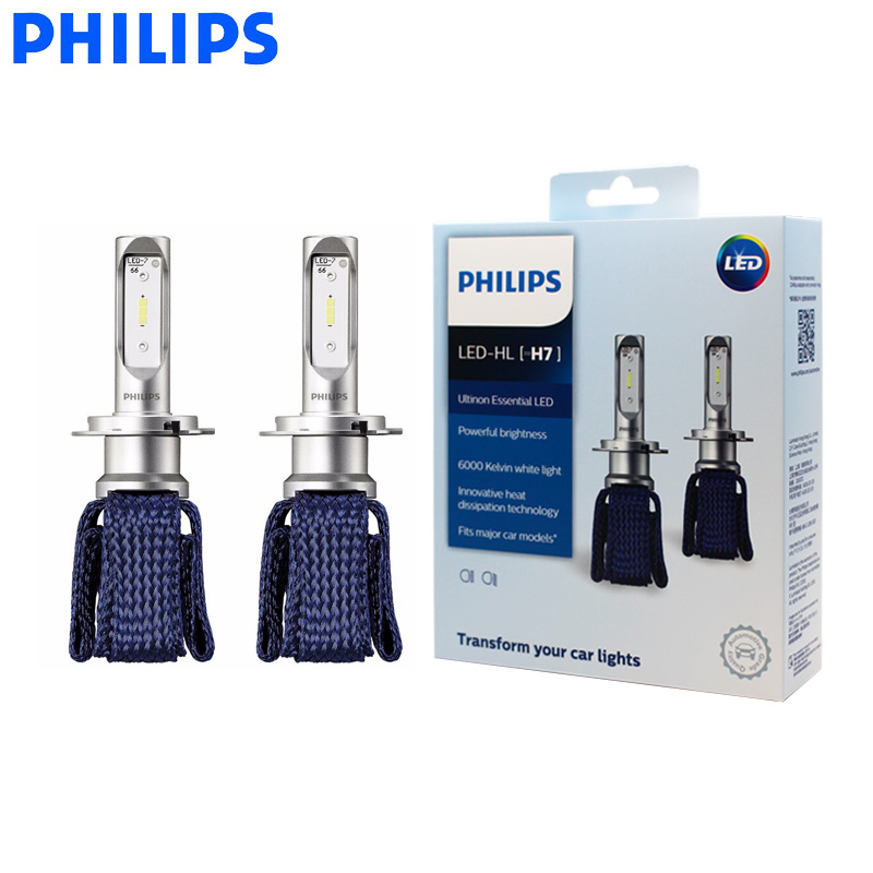 Philips LED H7 Ultinon Essential LED Car Bulbs 6000K Bright White Auto Headlight Innovative Heat X2, - Price history & Review | AliExpress Seller - PhilipsAutolamp Store |