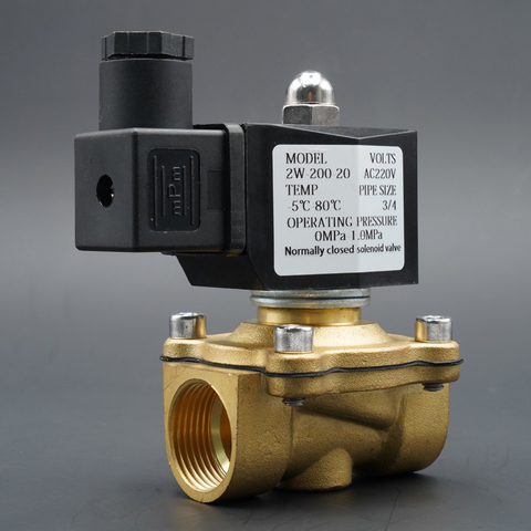 solenoid valve water normally close brass valves 220V12V24V air water gas solenoid valve 1/4