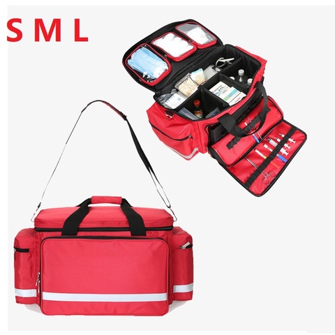 Outdoor First Aid Medical Bag Isolation Multi-pockets Large Storage Portable Cross Emergency Medical Bag Sports Travel Nylon Bag ► Photo 1/6