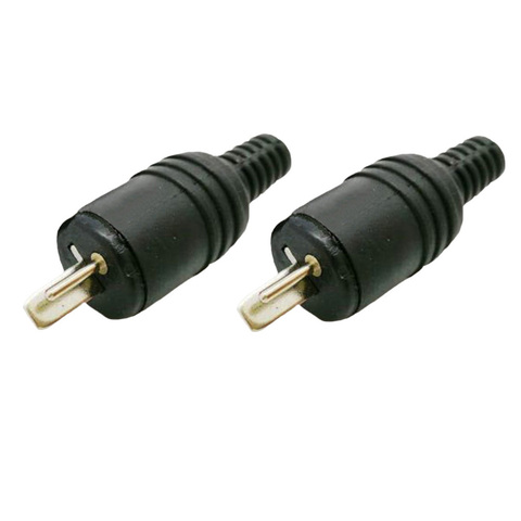 2PCS Male HIFI Speaker Tools Power Signal Audio Black Adapter Mini Accessories DIN Plug Screw Terminals 2 Pin Connector ► Photo 1/6