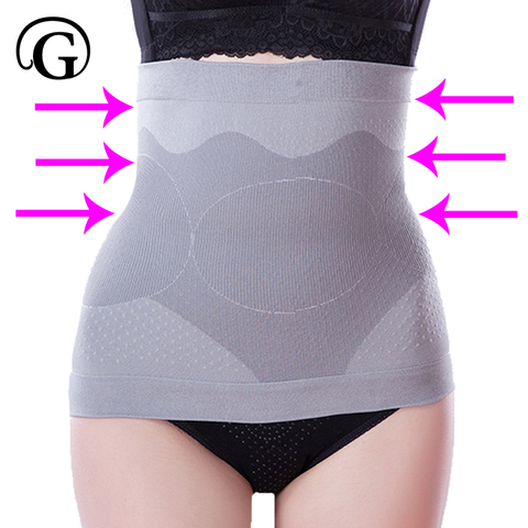 Bamboo Belt Slimming Shaper PRAYGER Belly Girdle Waist Cinchers Women Seamless Control Tummy Trimmer Corset Wrap ► Photo 1/6