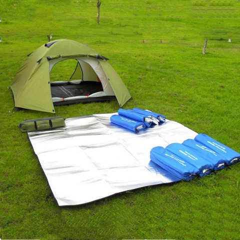 3 Size Camping Picnic Mat Waterproof Aluminum Foil Outdoor Folding Pad Mattress