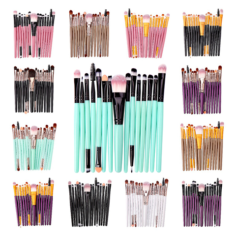 15PCs Makeup Brush Set Cosmetict Makeup For Face Make Up Tools Women Beauty  Professional Foundation Blush Eyeshadow Consealer ► Photo 1/6