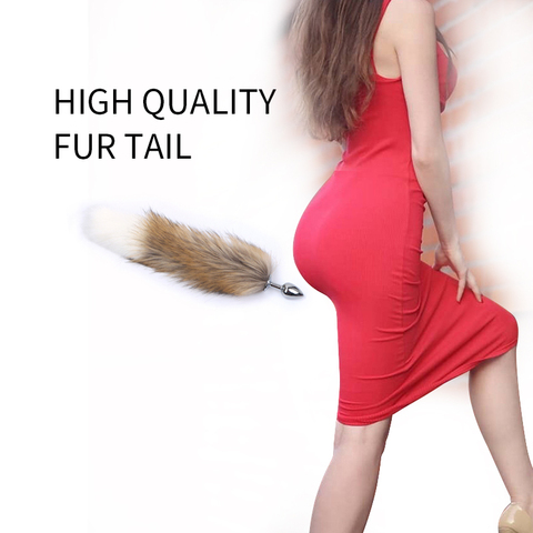 Fox Tail Anal Toys Plush Metal Gel Plug Sex Toys for Women Man Couple Gay BDSM Toy Cosplay Anal Tail Homosexual Animal Tail ► Photo 1/6
