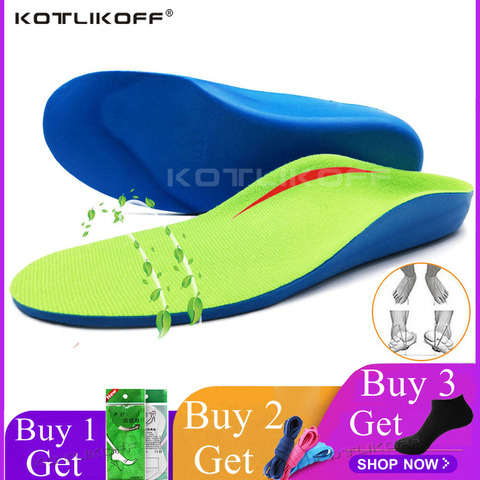 KOTLIKOFF Children Kid Orthopedic Shoes Insoles Flat Foot Arch Support Orthotic Pads Correction O/X Type Leg Foot valgus Insoles ► Photo 1/6