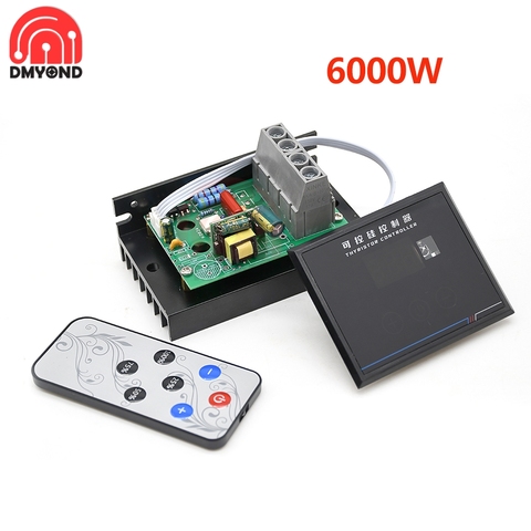 AC220V 6000W SCR Voltage Regulator Voltage Controller AC 220V 6KW High Power SCR Speed Controller Control Power Regulation ► Photo 1/6