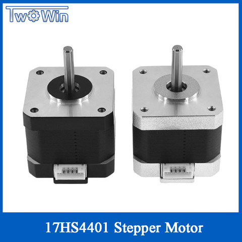 17HS4401 / 17HS4401S 42 motor NEMA 17 motor 4-lead Nema17 Stepper Motor 42BYGH 1.7A For 3D Printer and CNC Machines Black Silver ► Photo 1/6