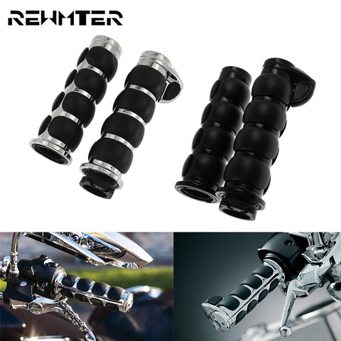 1''25mm Motorcycle Rubber Handle Bar Throttle Assist Bar Ends Non-slip Hand Grips For Yamaha For Vulcan For Honda For Harley ► Photo 1/6