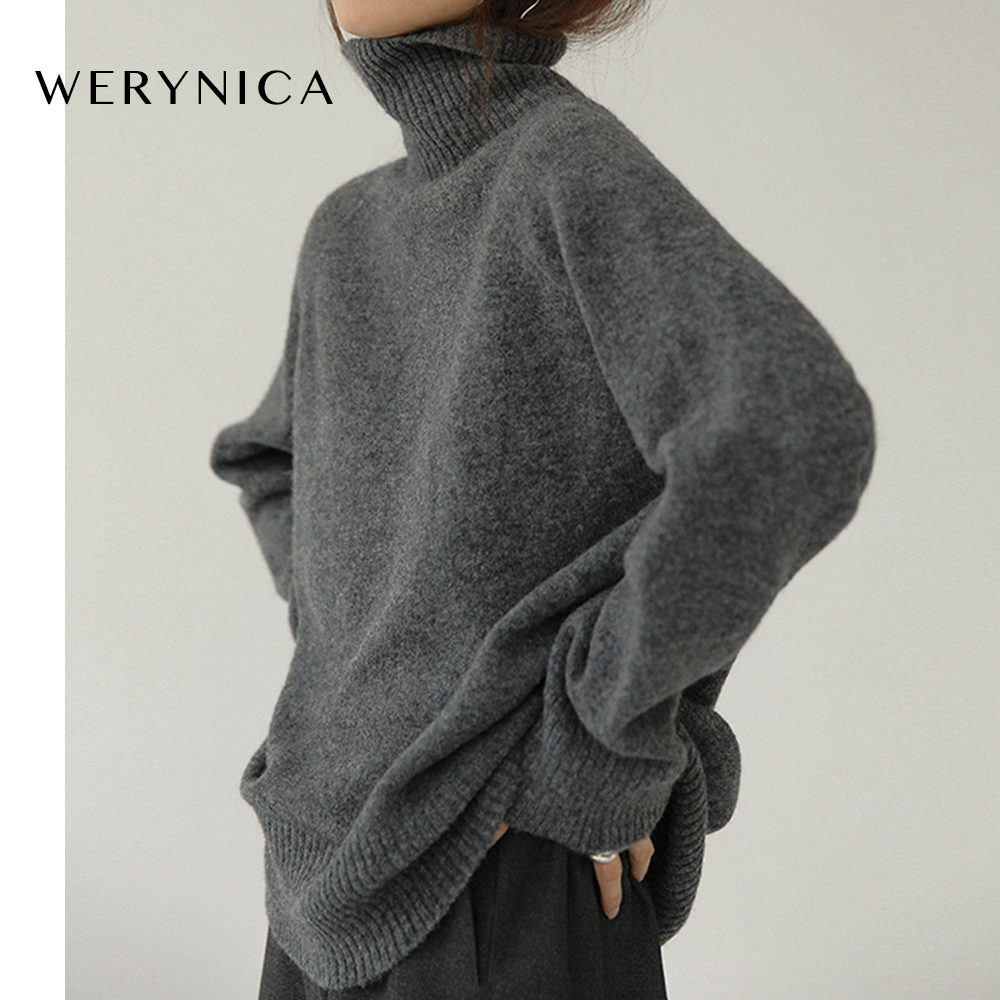 Women Cashmere Turtleneck Twist Winter Warm Sweater Jumper Pullover Coat Fashion 