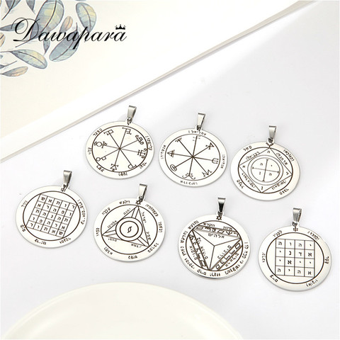 Dawapara DIY Accessories Pentacle of Saturn Attracting Money Business Talisman Pendant for Necklace Stainless Steel Jewelry ► Photo 1/6