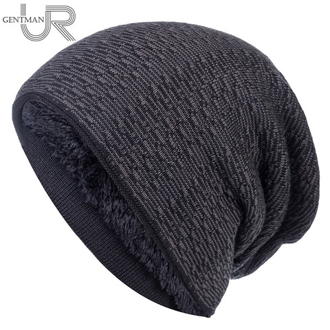 Unisex Winter Hats For Men & Women Mixed Color Design Warm Ski Beanie Hat Men Women Fur Lined Cotton Knitted Hat Dropshipping ► Photo 1/6