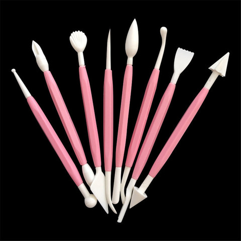 8pcs/Lot  Plastic Poly form Sculpey Tools Set For Shaping Clay Play dough Toys Clay Sculpting Set Polymer Modeling Clay Tools ► Photo 1/6