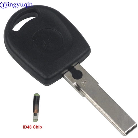 jingyuqin Uncut Blade HU66 Blade Car Key Blank Case For VW Volkswagen Passat Transponder Key Shell ► Photo 1/5