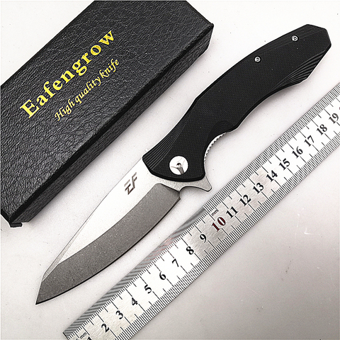 D2 Folding knife Eafengrow EF228  g10 handle flipper Hunting/EDC/Utility knife Outdoor/Camping/survival knife folding Tool ► Photo 1/6