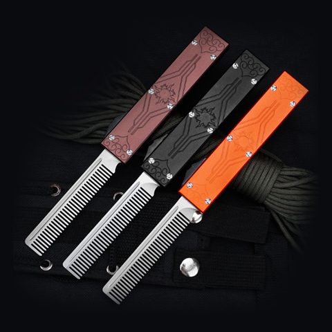 A329 Aluminum alloy spring comb Micro technology straight bounce quick opening stainless steel straight row High quality comb ► Photo 1/5