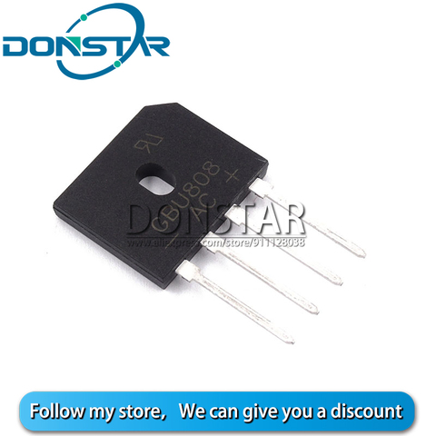 5PCS GBU808 8A 800V Rectifier Bridge Diode gbu-808 new and original ic ► Photo 1/1