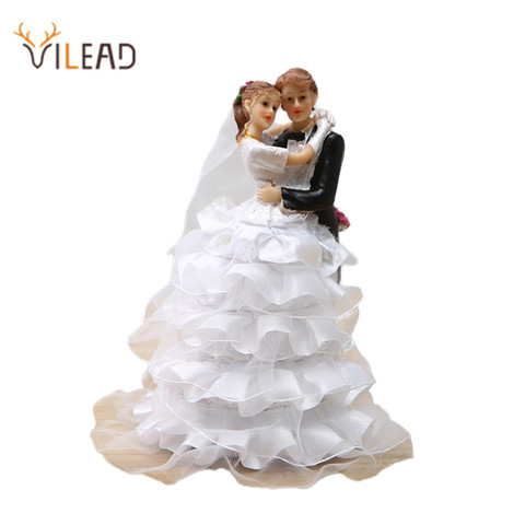 VILEAD 13cm 23cm Resin Wedding Couple Doll Figurines Romantic Wedding Ornament Europe Wedding Figures Sweet Home Accessories ► Photo 1/6