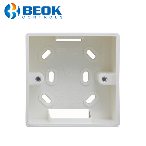 86*86mm Wall Mounted Junction Box for Thermostat White Color Installation Box for BOT-313WIFI Boiler Thermostat ► Photo 1/6