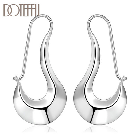 DOTEFFIL 925 Sterling Silver Classic Shoe Drop Earrings Charm Women Jewelry Fashion Wedding Engagement Party Gift ► Photo 1/5