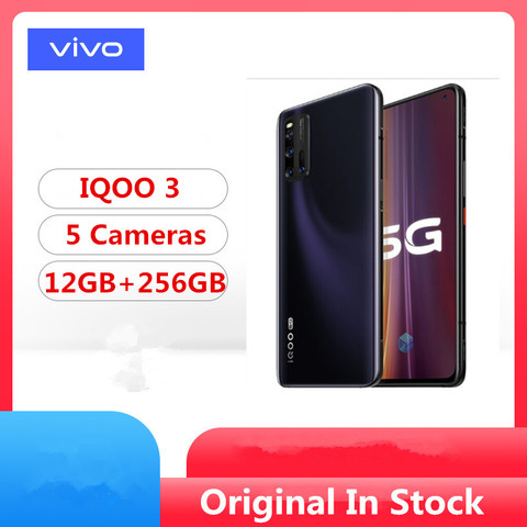 In Stock Vivo IQOO 3 5G Smart Phone Snapdragon 865 Android 10.0 6.44