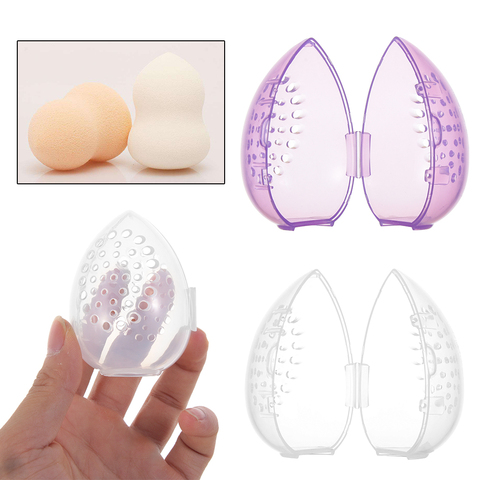 Mildew Proof Puff Drying Holder Easy to carry Sponge Display Storage Cosmetic Puff holder Egg shape box Makeup Accessories ► Photo 1/6