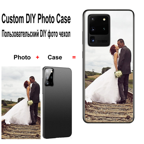 Custom Case for Samsung Galaxy S20 Ultra FE Plus S10 Note 20 10 9 S10 S9 S8 M51 A30 A40 A50 A70 A31 A51 A71 A91 Cover DIY Photo ► Photo 1/6