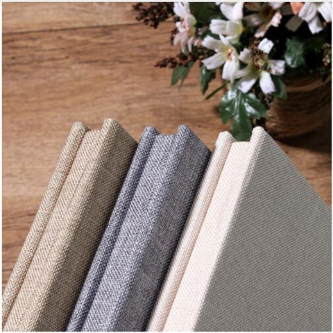 16 Inches Self Adhesive Photo Album DIY Scrapbook Rustic Linen Cloth Cover Personalise Simple Album For Wedding Memory Album ► Photo 1/6