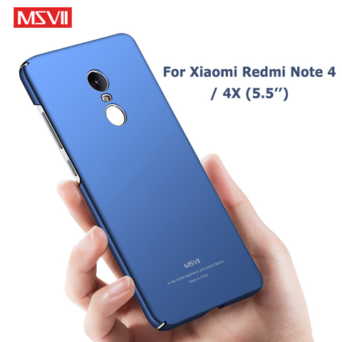 Redmi Note 4x Case Msvii Silm Frosted Cover For Xiaomi Redmi Note 4 Global Case Xaomi PC Cover For Xiaomi Redmi Note4X Cases 5.5 ► Photo 1/6