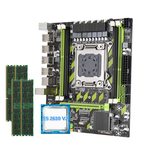 Kllisre X79 X79G motherboard LGA2011 Mini-ATX combos E5 2630 V2 CPU 4pcs x 4GB = 16GB DDR3 RAM 1333Mhz PC3 10600R ► Photo 1/6