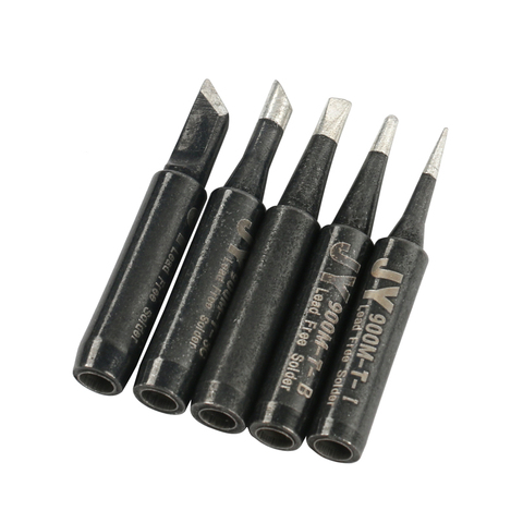 FreeShipping 5PCS/Lot JY BLACK Lead-Free Soldering Solder Iron Tips 900M-T-K For Hakko 936 Fx888/888D SAIKE 909D/852 CXG 936d ► Photo 1/5