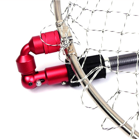 New 180 Degree Aluminium Alloy Foldable Fishing Net Quick Release Connector Outdoor Dip Nets Folding Tool Joint Tackle Accessory ► Photo 1/6