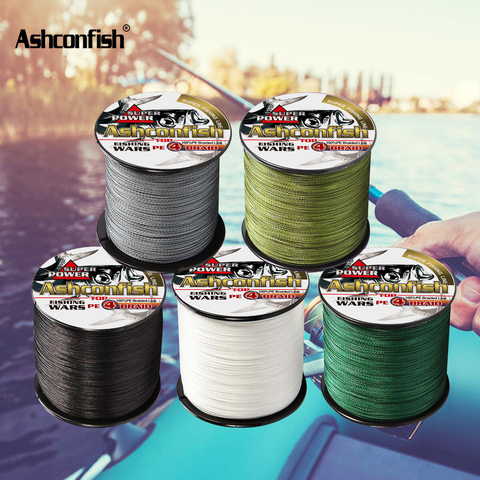 Ashconfish  braided line 4 strands 500M 1000M japan multifilament 6-100LBS test  Braided Wire Ocean sea ice fishing pe line cord ► Photo 1/6