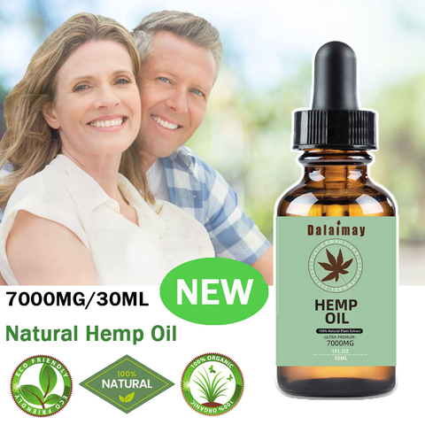7000mg Natural Herbal Hemp Essential Oil 30ML For Initial panic and Anti-anxiety Relax mind body improving sleep quality ► Photo 1/1