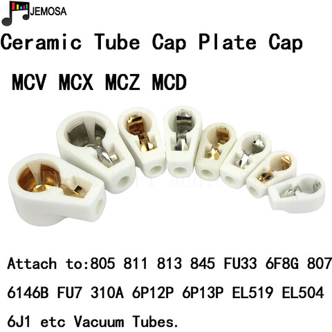 5PCS Ceramic  Vacuum Tube Anode Cap  Plate Cap for 805 845 811 6F8G FU7 310A 6J1 EL504 FU-519  amplifier DIY Free Shipping ► Photo 1/6