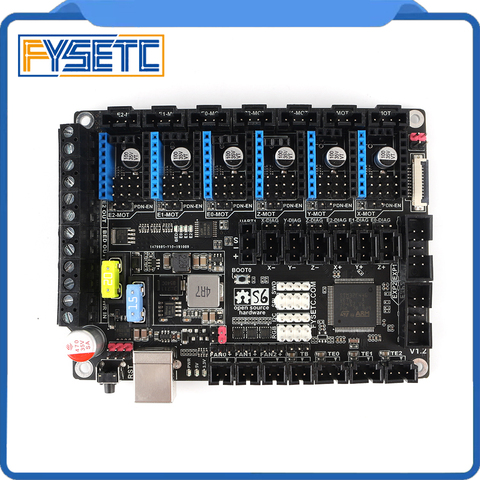 S6 V1.2 Board 32 Bit Control Board Support 6X TMC Drivers Uart/SPI Flying Wire XH/MX Connector VS F6 V1.3 SKR V1.3 ► Photo 1/6